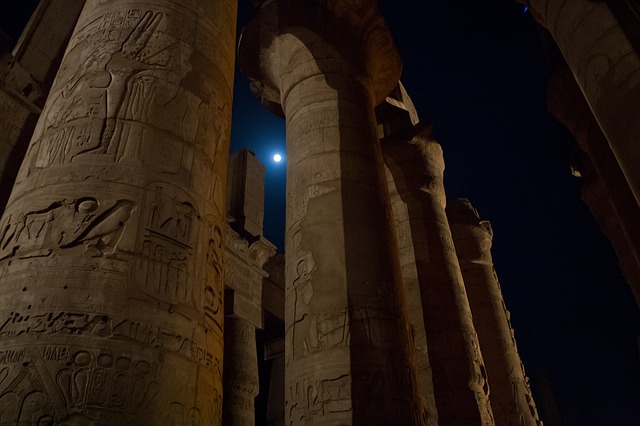 Columns in Luxor, Egypt